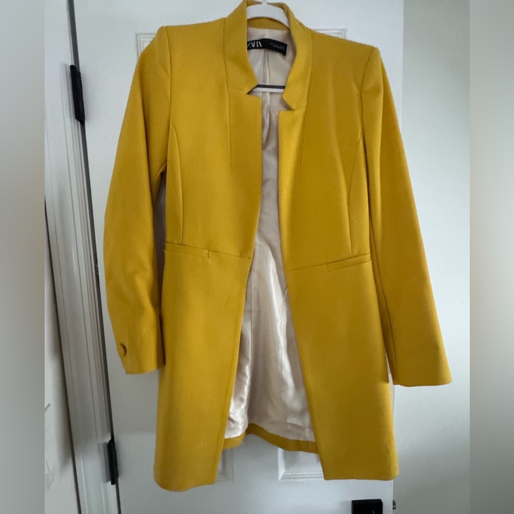 Zara Yellow Women's Blazer